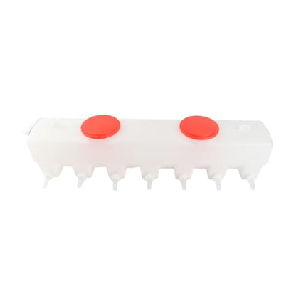 14 Nipples 9L Livestock Milk Feeder, Double Sided Silicone Lamb Drink Nipples with Check Valve, Calf Piglet Goat Feeding Bucket, Nursing Bottle Kit for Farmer