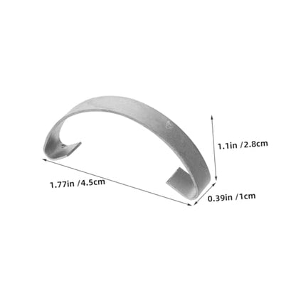VANZACK 20pcs Steel Hooks for Chicken Cage Doors Spring Clips for Poultry Easy to Install Metal Fasteners for Bird Cages