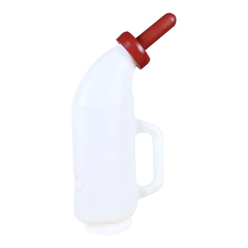 Calf Milk Feeding Bottle 4 L with Extended Nipple, Leakproof Feeder for Newborn Calves, Sheep & Goats, Livestock Nursing Bottle - color: Horizontal 2 liter i