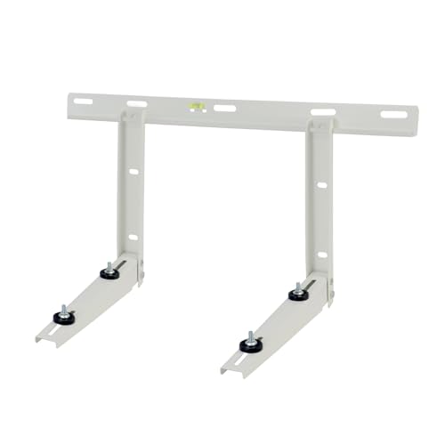Qualward Mini Split Wall Mounting Bracket for Universal Ductless Air Conditioners, Heavy Duty Support Bracket for AC, Heat Pumps Compressors 7000-18000 BTU - size: 7000-18000 Btu