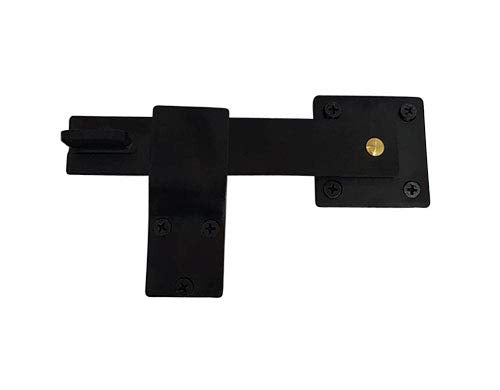 QCAA Heavy Duty Bar Door Farm Gate Latch, 5.5", Stainless Steel, Matte Black, 2 Pack - size: 2 Pack