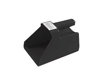 Shires Plastic Large Feed Scoop - 2 Quart Heavy-Duty Durable Plastic Scoop for Horse Feed and Pet Kibble Black