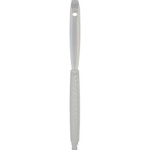 Vikan 13/16 in W Scrub Brush, Stiff, 11 51/64 in L Handle, 5 51/64 in L Brush, White, Plastic 41955-1 Each - color: White