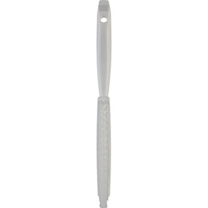 Vikan 13/16 in W Scrub Brush, Stiff, 11 51/64 in L Handle, 5 51/64 in L Brush, White, Plastic 41955-1 Each - color: White