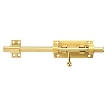 Alise Slide Lock SUS304 Stainless Steel Gate Latch, Slide Bolt Latch,Thickened Heavy Door Latch Lock,10 Inch Black Barrel Bolt Latch, Security Slide Latch Lock Gold - color: Gold, size: 10 Inch (Regular)