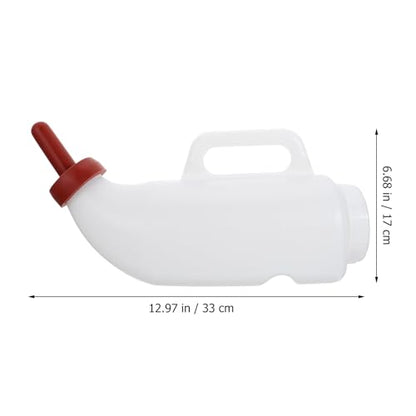 BESTonZON Calf Feeding Bottle 2L Thickened Nursing Bottle for Livestock 2pcs with Random Nipple Color Suitable for Cattle and Sheep Feeding Random Color