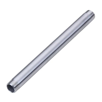 CONSTELLAR 304 Stainless Steel Pipe Nipple - 1" NPT Male x 1" NPT Male Threaded Fitting, 16 Inch (400mm) Length 3mm Wall Thickness Heavy Duty Seamless Pipe Nipple for Water Gas Oil fluid (1 Pack) - size: 1" NPT Male x 1" NPT Male, style: 400mm (16 inch)