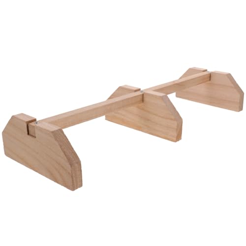 SUPVOX Wooden Chicken Perch for Coop Natural Smooth Roosting Bar Hen Standing Perch 15.74X5.90X2.55In Suitable for Large Birds and Hens