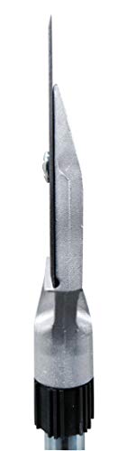 Red Devil 2108 Long Handle Heavy Duty Floor Scraper with 4-Inch Double Edge Steel Blade, Cushioned Grip Handle for Tile, Linoleum, and Carpet Removal - size: 1 Pack, style: Long Handle