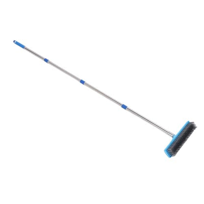 Yoidesu Metal Brush Broom, Heavy Duty Wire Broom Telescope Handle for Concrete Areas Garages (160cm) - size: 160cm, style: 160cm