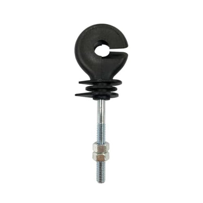 Electric Fencing Ring Insulators 100Pcs Flat Nut Insulators Electric Fence Threaded Insulation Spiral for Livestock