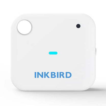 Smart Wi-Fi Temperature and Humidity Sensor, Inkbird Indoor White Hygrometer Thermometer Monitor with Alarms, Historical Graphs, 1 Year Data Cloud Storage, Ideal for Home Reptile Greenhouse