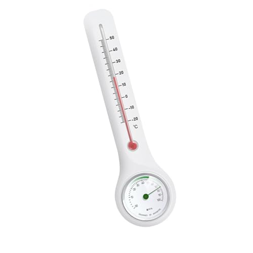 Indoor Outdoor Temperature Humidity Monitor for Agricultural Shed Industrial Facilities Households Shockproof Indoor Outdoor Humidity Monitor Wall Mounted Hygrometer Large Display Farm Greenhouse Home
