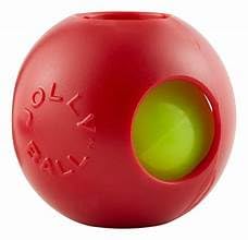 Jolly Pets Teaser Ball Dog Toy, Small/4.5 Inches, Red (1504 RD) - color: Red, size: Small (4.5 in)