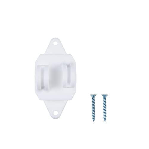 50 Pack Electric Fence Wood Post Claw Insulators, Nail on Insulator for Hi-Tensile, Heavy- Duty Fencing Wire Polywire, White