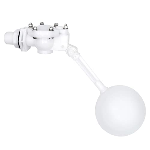 Water Float Valve with Adjustable Arm, Heavy Duty Float Valve 3/4 for Water Tank Pond, High Flow Rate - size: 12.9" in length