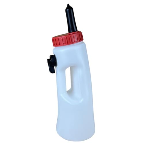 Calf Bottle with Detachable Nipple 2.5L Plastic Nursing Bottle with Regulating Valve and Handle Farm Equipment Calf, Farm Equipment, Goat, Goat Bottles for Feeding Baby Goats