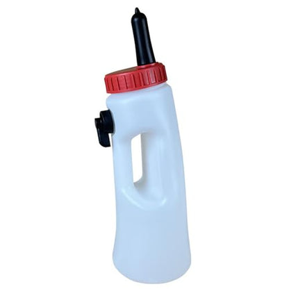 Calf Bottle with Detachable Nipple 2.5L Plastic Nursing Bottle with Regulating Valve and Handle Farm Equipment Calf, Farm Equipment, Goat, Goat Bottles for Feeding Baby Goats