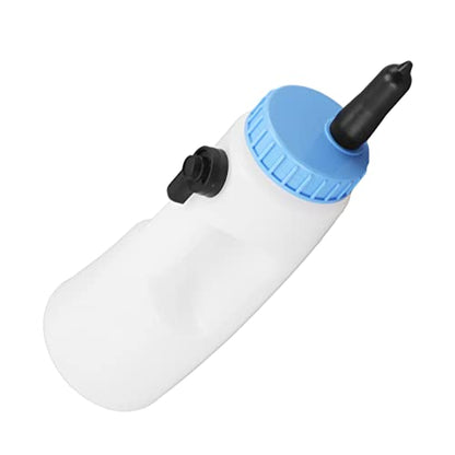 Vertical Calf Feeding Bottle, 2.5L Calf Milk Bottle PE Material, Sturdy Screw Cap with Handle, Control Valve for Calves Lambs, Strong Sealing, Vertical Calf Bottle