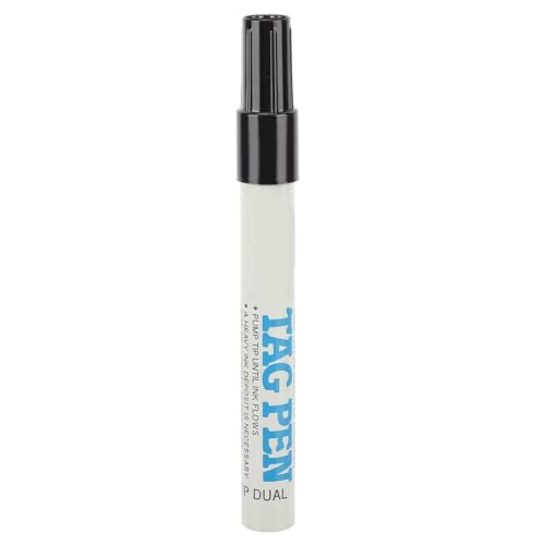 Livestock Ear Tag Marking Pen with Spare Head, Black Ink, Non-Fading for Pig Sheep Cattle Identification
