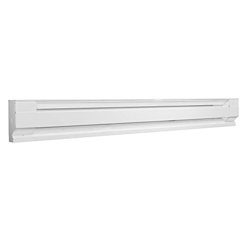 Cadet Manufacturing 09956 240-Volt White Baseboard Hardwire Electric Zone Heater, 1500-Watt, 72-Inch