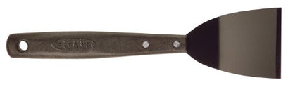 Hyde 8" Long-Handle Chisel Scraper, 3-inch Wide Angled Sharp Blade. Paint Removing, Flooring Scraper, Cabinet Scraper, Caulk Remover Tool, Removing Floor Tiles, Stripping Roofs