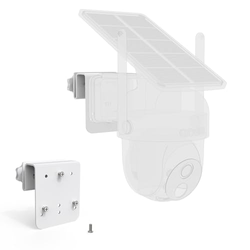 Gutter Mount for AOSU Solar Security Cameras Outdoor Wireless(SolarCam D1 Classic) and ANSQUE Security Cameras Wireless Outdoor (GU01/SA01)（1pack,White）