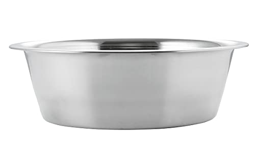 Pet Feeder Stainless Steel Dog Bowls Replacement 2-Pack Food Bowl, 8" Diameter, 2.8" Height Water Metal Bowls 7 Cups for Raised Feeder with Opening 7.5"- 8" - color: Double Pack, size: 7 cup (Standard)