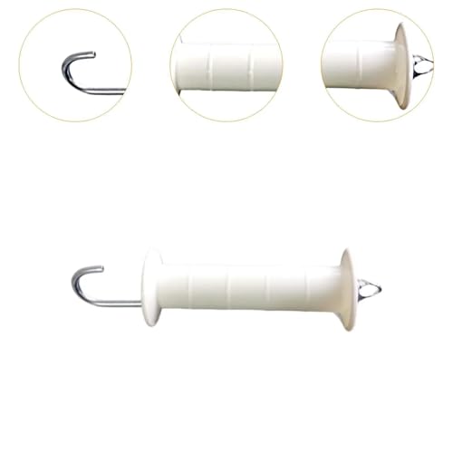 8pcs Sturdy Electric Fence Gate Handles Spring Replacement Easy to Install Insulated Accessories for Outdoor Metal
