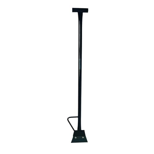 Black Color Heavy Duty Spring Steel Concrete Floor Scraper with 50" Long Length T-handle and Foot kick-Replaceable Steel Blade. (floor scraper)