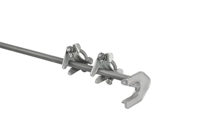 Heavy Duty Chain Link Drop Rod for Double Gates - Pull Style Fence Gate Latch Fits 1-3/8" Metal Frame - Secure Drop Bolt Ground Latch for Chain Link Gates,Pack of 1