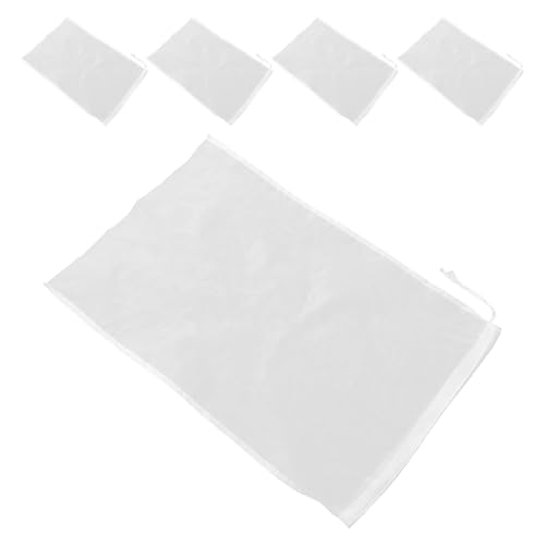 Reusable Fine Mesh Filter Bags 5pcs 30x45cm for Juice Soy Milk Wine Straining Food Strainers for Homemade Plant-based Milk and Beverage Filtration