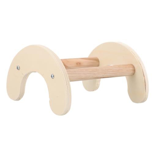 WOONEKY Bird Perch Wooden Stand for Chickens and Parrots Entertainment Roosting Platform for Bird Cage Supplies and Training Easy to Install Simple Design