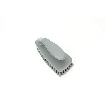 SPARTA Scrub Brush with Iron Shaped Handle and Stiff Bristles, Heavy Duty Scrubber Brush for Kitchen, Bathroom, Shower, Tile, Sink, Carpet and Bakepans, Polypropylene, 6 Inches, Gray - color: Gray, size: 6 Inches (Pack of 1)