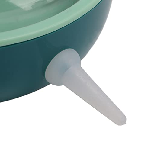 Pet Nipple Feeder with 5 Silicone Nipples, Small Pet Milk Bowl for Rabbits Puppy Kitten, Food Grade Simulated Nursing Bowl with Protective Cover, Easy to Use Milk Feeding Device fo