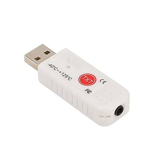 GOWENIC TEMPer2 USB Computer Thermometer Inside Outside,Dual Temperature Sensor Logger, Ambient Temperature Monitoring Data Recorder,Upper Lower Limit Temperature Alarm,for