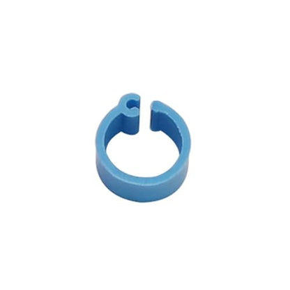 600Pcs 10 Colors Birds Feet Rings Inner Diameter 8mm Width 7mm Plastic Clip Ring Pigeon Quail Foot Farm Animal(Sky Blue) - color: SKY BLUE
