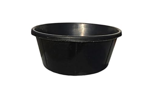 Tuff Stuff RB-6 6 Gal. Rubber Feed Pan Black