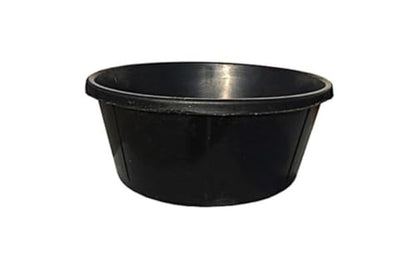 Tuff Stuff RB-6 6 Gal. Rubber Feed Pan Black