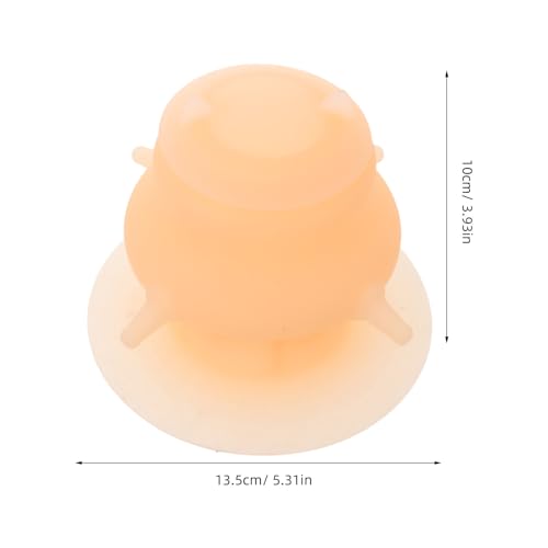 Pet Feeder Bowl with Nursing Nipple - Silicone Kitten Milk Feeder for Puppies and Small Animals - Puppy Milk Feeding Station for Animal Lovers - color: Beige
