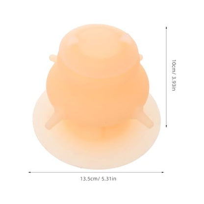 Pet Feeder Bowl with Nursing Nipple - Silicone Kitten Milk Feeder for Puppies and Small Animals - Puppy Milk Feeding Station for Animal Lovers - color: Beige