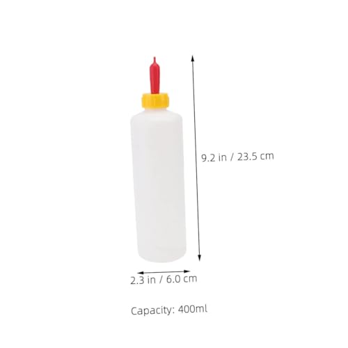 2Sets Animal Milk Feeding Bottles Versatile Nursing for Newborn Lambs Piglets Livestock Easy to Clean Bottles with Replaceable Nipples for Farm Use
