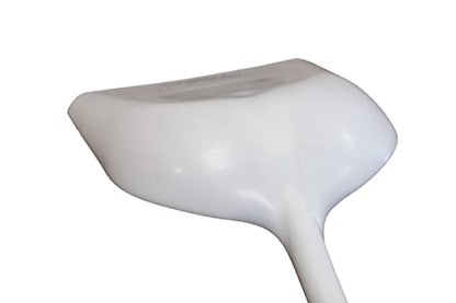 Bully Tools Poly Snow Scoop – Heavy Duty Poly Shovel for Clearing Walkways, Lightweight Plastic Tool for Composite Decks, Large Winter Scoop for Snow Mulch, Grain, and Debris Handling - White, 42-Inch - color: White