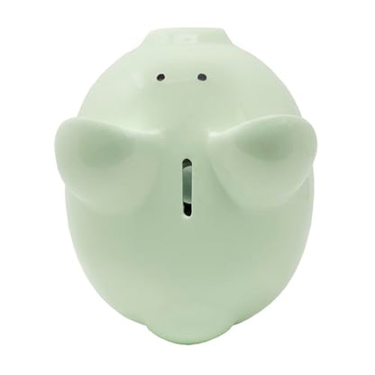 Child to Cherish Ceramic Piggy Bank, Green - color: Green