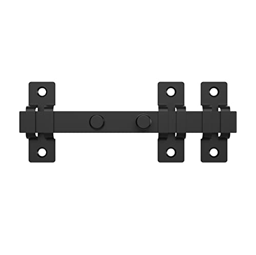 National Hardware Industrial Reversible Gate Slide Latch 7.8 in Black Weatherguard Protection Outdoor Gate Hardware for Fence Applications Left Right Hand Mount