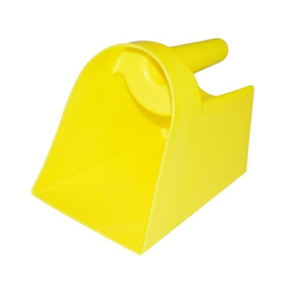 SM SunniMix Enclosed Feed Scoop Stackable Bird Scoop Reusable Feed Scooper Grain Scooper Heavy Duty Handle PP Material Suitable for Farmers Livestock Zoo Ranch