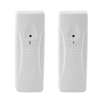 Digital Indoor Outdoor Temperature Monitor with LCD Display, Refrigerator Thermometer, Min Max Record, Alarm Function