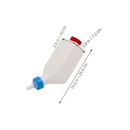 VICASKY Pig Nursing Bottle for Small Animals 1pcs Plastic Milk Feeder Detachable Nipple for Calves Lambs and Goats