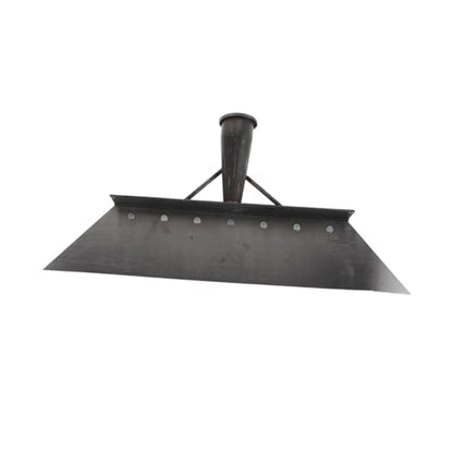 Heavy Duty Farm Cleaning Shovel and Metal Feces Scraper for Livestock Manure Removal, 38cm Manganese Steel Flat Shovel for Barn and Pasture Maintenance