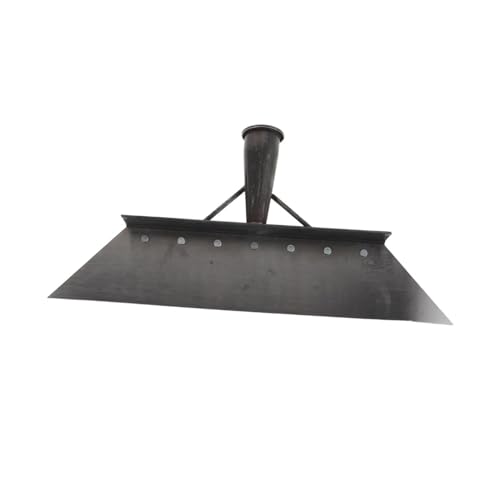 Heavy Duty Farm Cleaning Shovel and Metal Feces Scraper for Livestock Manure Removal, 38cm Manganese Steel Flat Shovel for Barn and Pasture Maintenance
